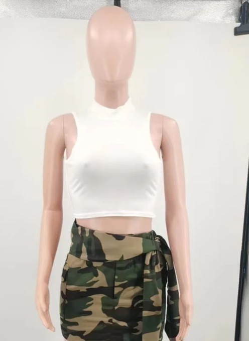 Camouflage Pocket Skirt