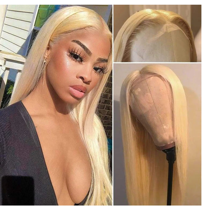 Goddess-like Colored Available #613 Blonde Straight Lace Wig - Janine’s Boutique
