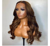 Warm Brown Classic Body Wave Lace Frontal Wig - Janine’s Boutique