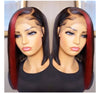 HOT TikTok-inspired Cherry Red Ombre Straight Bob Lace Frontal Wig - Janine’s Boutique