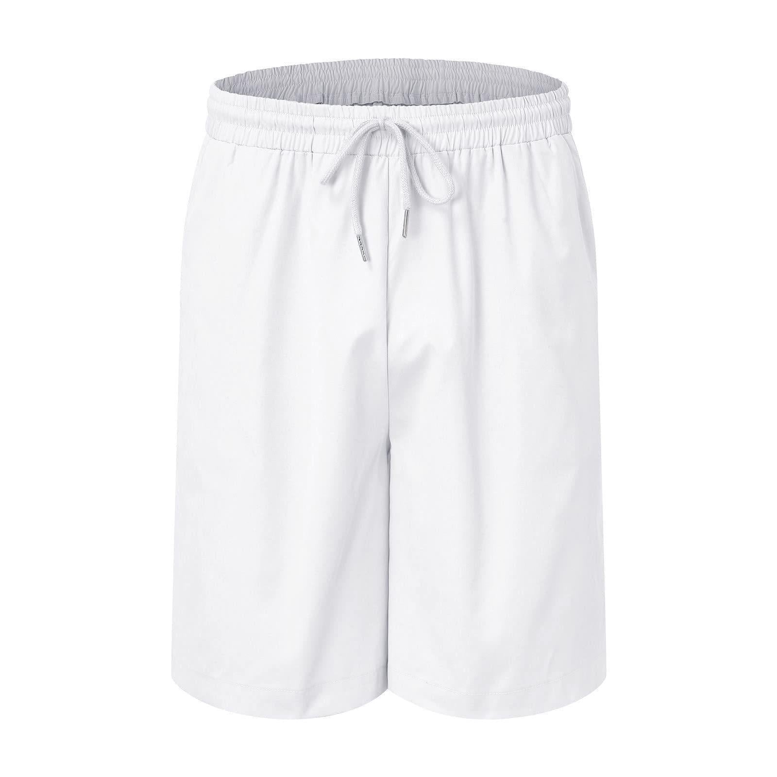 Linen Loose Short Sleeve Shorts Men's 2 PC Suit