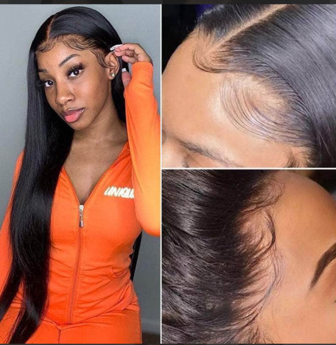 13*6 Lace Deep Part Straight Lace Frontal Wig 200% Density
