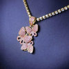 Fashion Diamond Butterfly Necklace