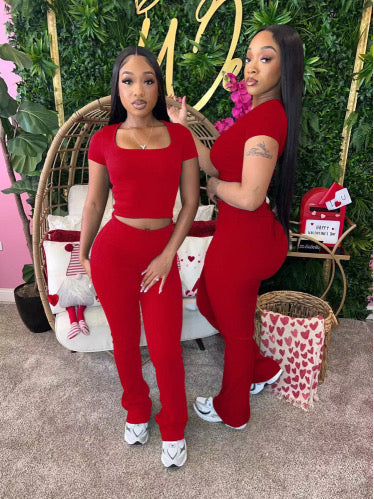 Short sleeve see through 2PC SET