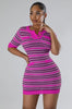 Knitted Wool Short Sleeve Dress