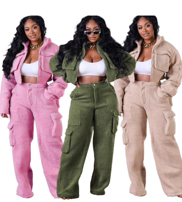 POLOR FLEECE THREE-DIMENSIONAL ZIPPER SET