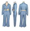LONG-SLEEVED CASUAL WIDE-LEG PANTS 2PC SET
