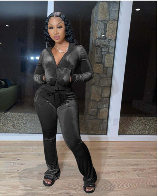 Color velvet 2 PC Set