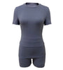 SHORT-SLEEVED T-SHIRT FASHION CASUAL SLIM SHORTS 2PC SET