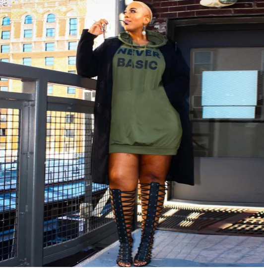 Causal Plus size sweater dress