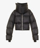 TURTLENECK SCAF DESIGN COTTON COAT