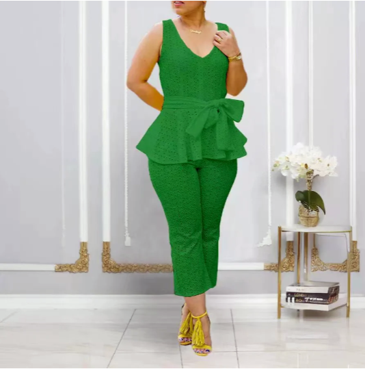 Embroidered Cotton Bandage 2PC Set
