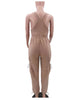 PLUSH LOOSE DRAWSTRING JUMPSUIT