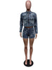 EMBROIDERED CROSS SHORT 2PC SET