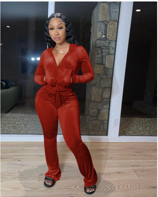 Color velvet 2 PC Set
