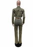 Relaxed Denim Trousers 2 PC Set