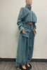 WIDE-LEGGED LOOSE HEAVY DENIM 2PC