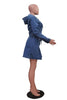 Black Casual Solid Color Zipper Hooded Long Sleeve Two Piece