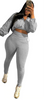 DRAW ROPE, WAIST AND NAVEL, TIGHT 2PC SET