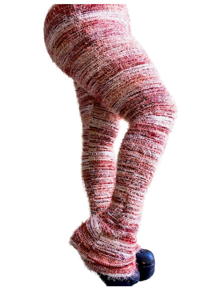 COLORFUL STRIPED FLUFFY PERSONALIZED PANTS
