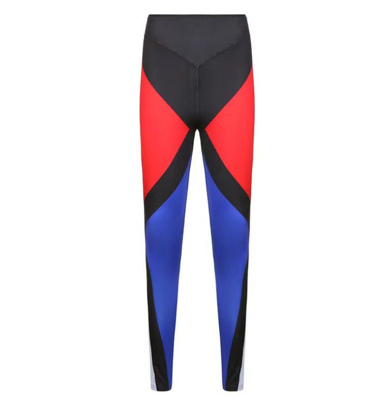 Casual contrast tight Hip-Lifting Pants