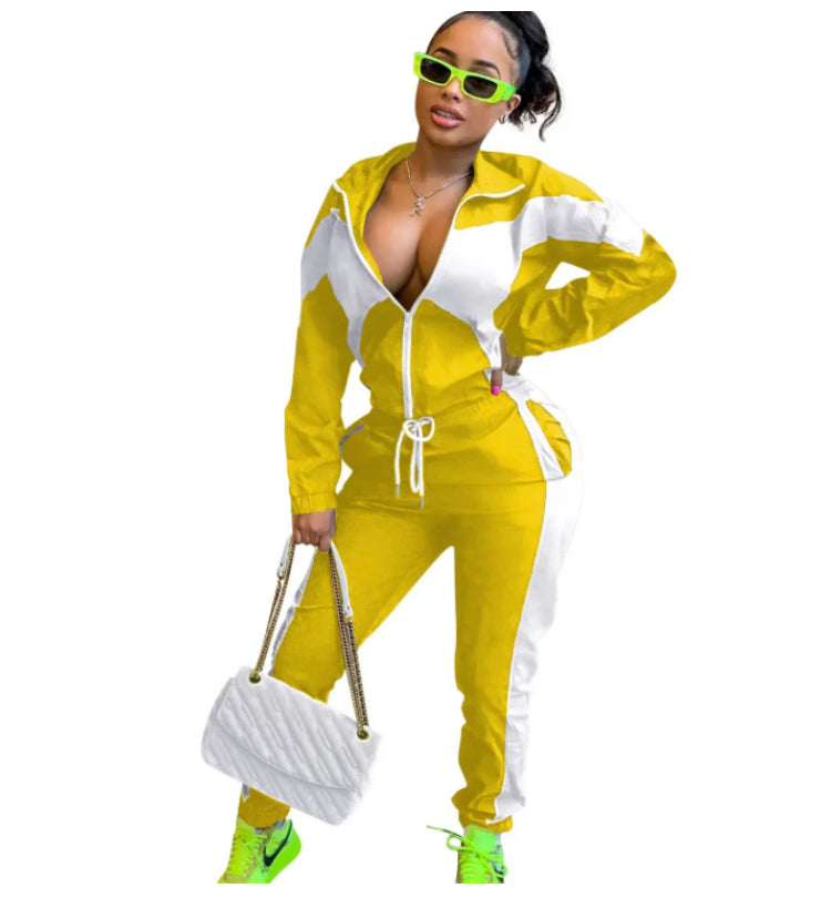 COLOR MATCHING SPORTS 2PC SET