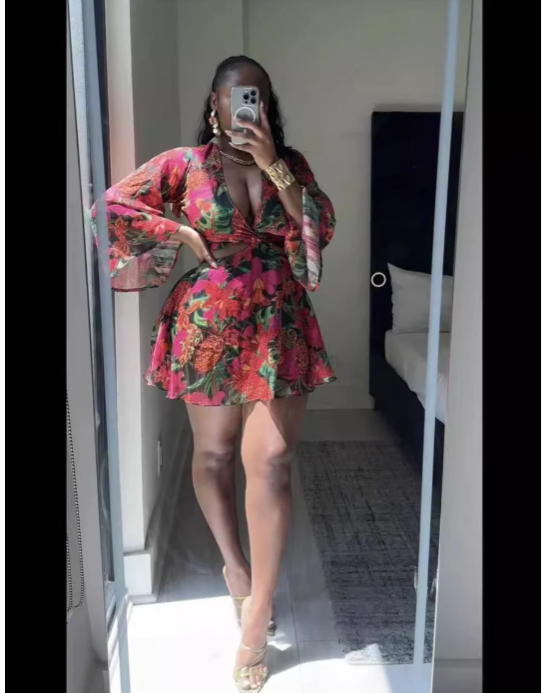 FLORAL DRESS 2PC SET