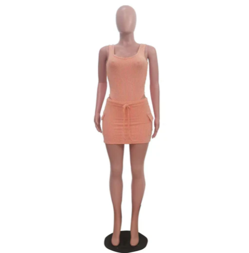 BIKINI + SHORT SKIRT 2PC SET