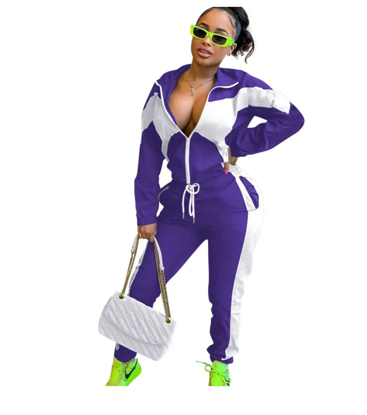 COLOR MATCHING SPORTS 2PC SET