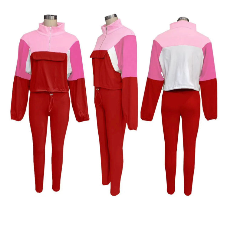COLOR MATCHING TIGHTS SPORTS 2PC SET
