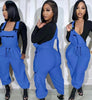 PLUSH LOOSE DRAWSTRING JUMPSUIT