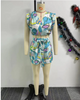 Printed pleated 2PC Set