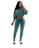 DRAW ROPE, WAIST AND NAVEL, TIGHT 2PC SET
