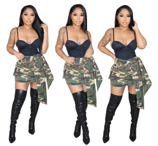 Camouflage Pocket Skirt