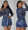 Denim Jumpsuit 2PC Set