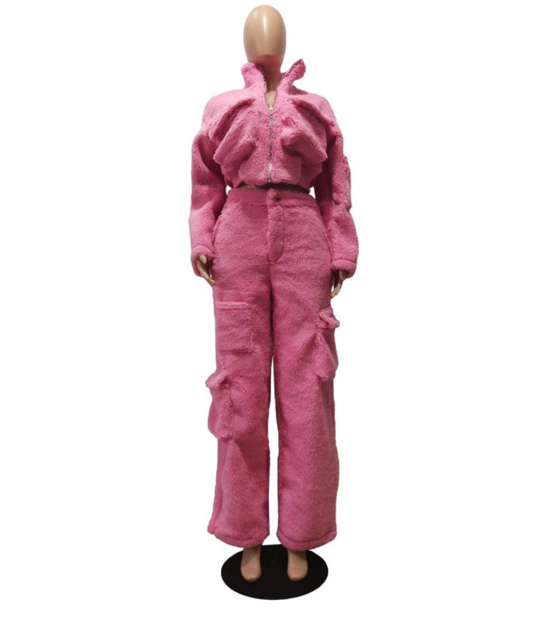 POLOR FLEECE THREE-DIMENSIONAL ZIPPER SET