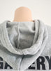 Unisex style velvet padded hooded sweatshirt