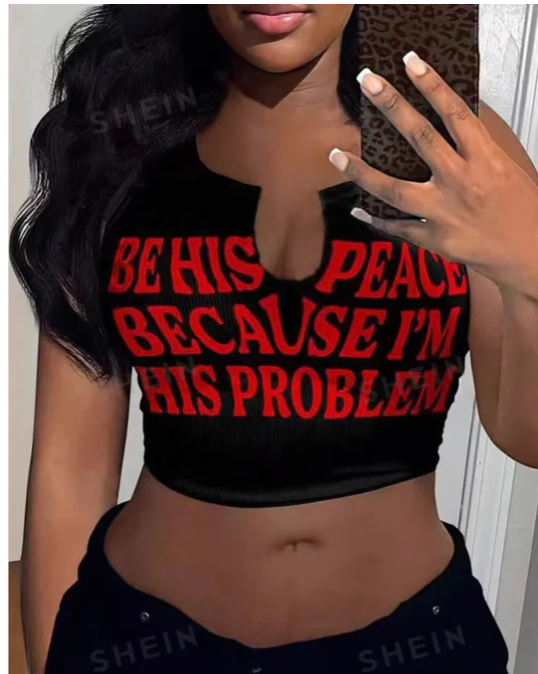 Sexy Printed V-Neck T-Shirts