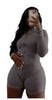 CASUAL SEXY TIGHT-FITTING LONG-SLEEVED SHORTS 2PC SET