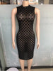 Sexy Grid Dress