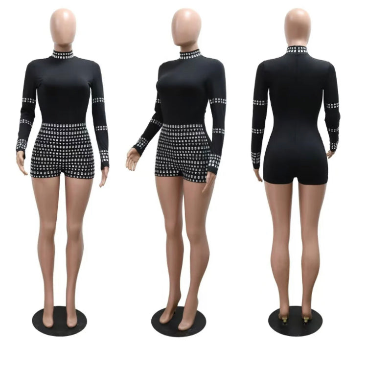 HOT DRILLING SLIM JUMPSUIT