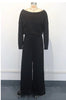 ONE-SHOULDER ELASTIC WAIST STRAPLESS JUMPSUIT