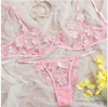 Sexy Lingerie embroidery 2PC suit
