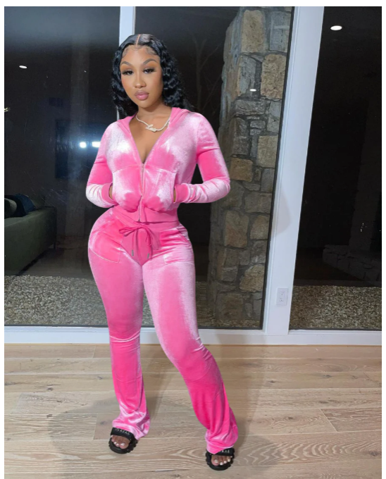 Color velvet 2 PC Set