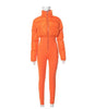 TIGHT ZIPPER WARM COTTON-PADDED JACKET ONE-PIECE TROUSERS