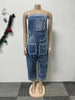 JEANS SLEEVELESS JUMPSUIT