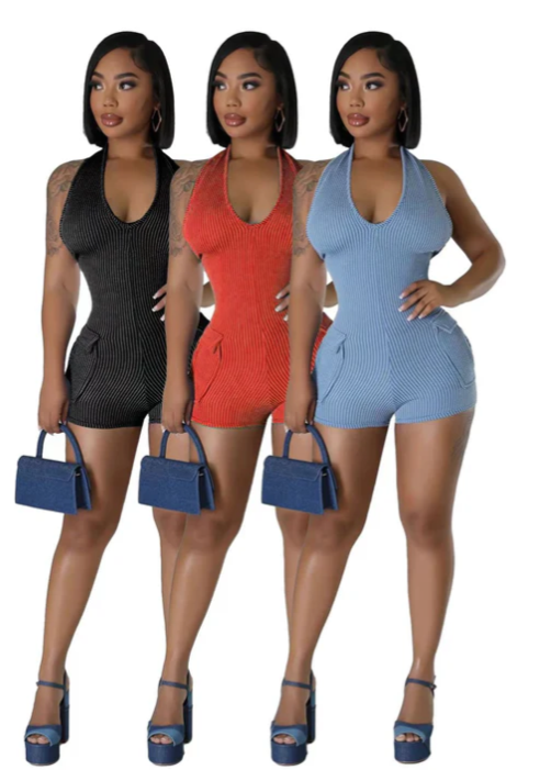 Slim Dress with backless pocket