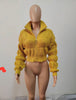 LANTERN SLEEVE THREADED SWEATER COAT
