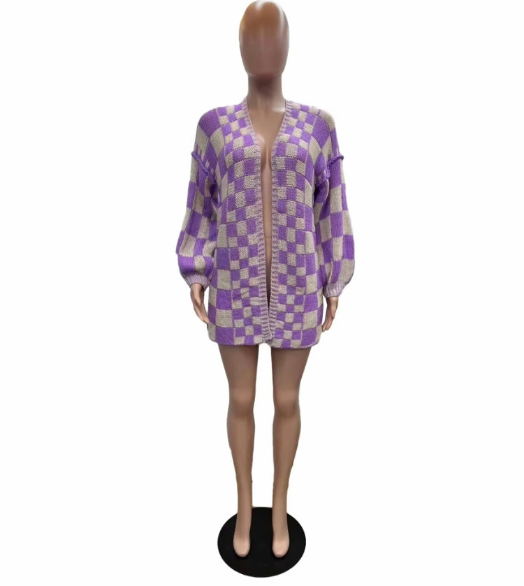 LOOSE LANTERN SLEEVE KNITTED SWEATER