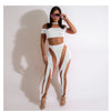 Stitching mesh See-Through Sexy Jumpsuit